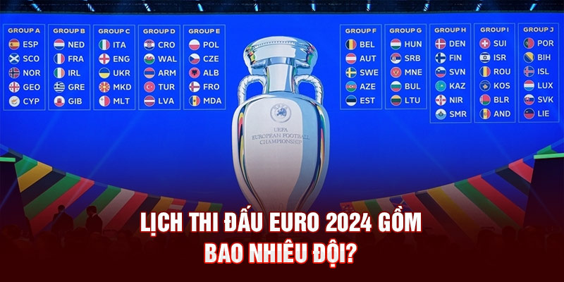 Lịch thi đấu Euro 2024 gồm bao nhiêu đội? 